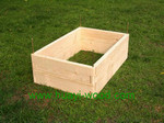 raised wooden planter box